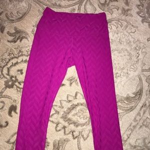 90 degrees bright pink running/workout leggings